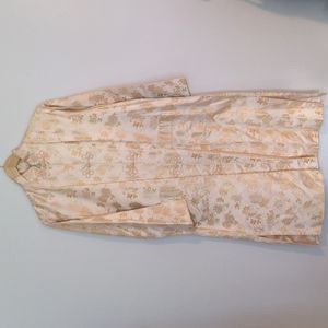 Vintage cream and gold coat made in Japan